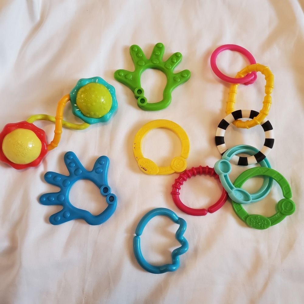 Bright Starts Lots of Links Rings Toys Stroller or Carrier Seat